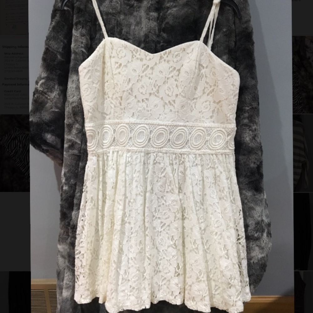 White flower dress